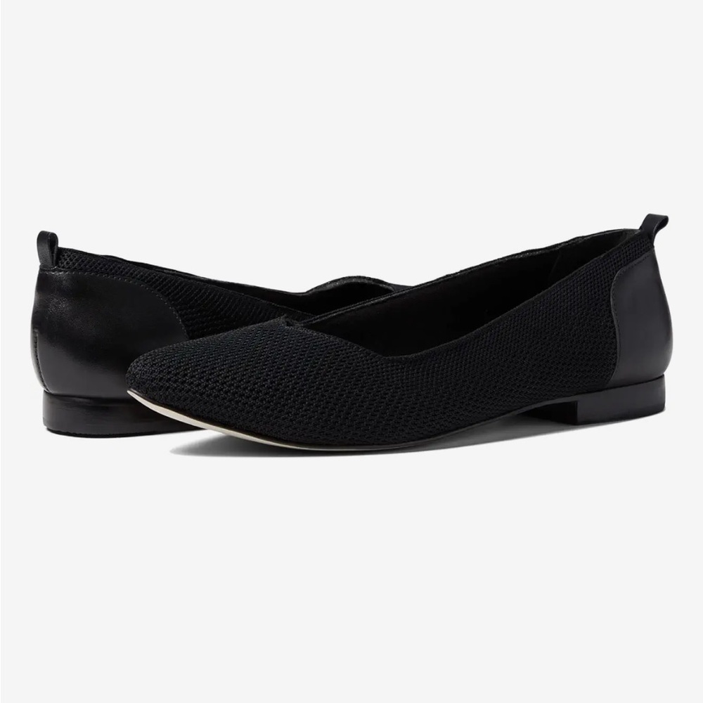 Walking Cradles Rory Knit Pointed Toe Flats Black